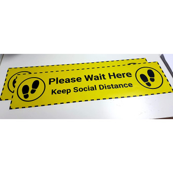 Social Distance Queue Stickers Set Of 4