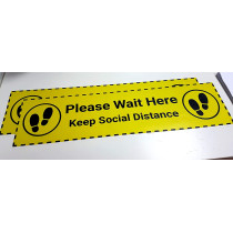 Social Distance Queue Stickers Set Of 4