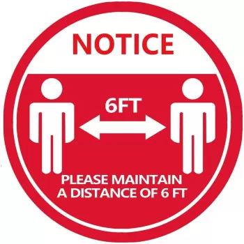 Amaae Stand Here Floor Sign...