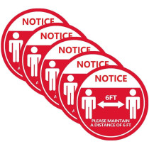 Floor Markers 1 5 10 Pcs Floor Warning Stickers Please Keep Wait Here Stand Here Keep 6Ft Stickers Keep Distance Color5 Pc