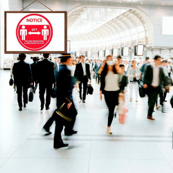 Floor Markers 1 5 10 Pcs Floor Warning Stickers Please Keep Wait Here Stand Here Keep 6Ft Stickers Keep Distance Color5 Pc