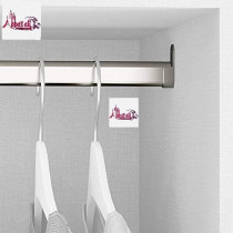 Abbasali Closet And Cupboard Organizer Wardrobe BarPack Of 6 95Cm