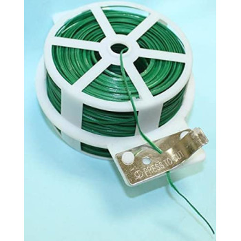 Abbasali Multi Functional Sturdy Garden Plant Twist Tie With Cutter Tie Zip 100 Meter