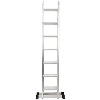 Multipurpose Folding Ladder 28 Steps 7.8 Meters 7X4 Step Heavy Duty En131 Up To 330Lbs 150Kg