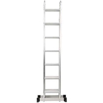 Multipurpose Folding Ladder 28 Steps 7.8 Meters 7X4 Step Heavy Duty En131 Up To 330Lbs 150Kg