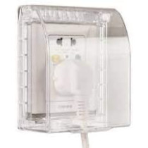 Abbasali 13Amp Single Switch Socket Protection Cover