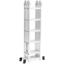 Abbasali Multi Purpose 4X5 X 5.7M Foldable Aluminium Ladder 20 Rungs