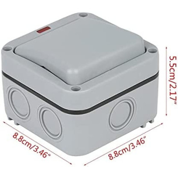 Switcheswall Switch Outdoor Waterproof Dust Proof Wall Switch Socket For Garden 11Ag201028 1