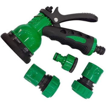 Abbasali Garden Water Hose Reinforced 3/4 Inch 25 Meter With Garden Shower And Reducers, Yellow