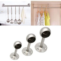 Abbasali Shower Curtain Closet Rod Holder Pipe Flange Socket Ceiling Mount Bracket Pipe Fitting Parts Supports 4 Pack