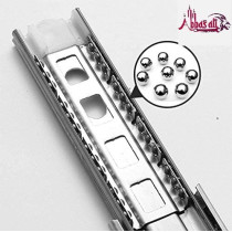 Abbasali Soft Closing Steel Ball Bearing Drawer Slide Rail Runner 22 Inch 55Cm