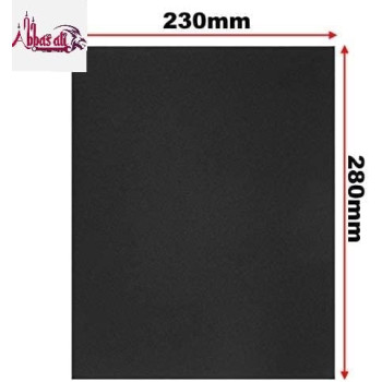 Abbasali 10 Pcs Waterproof Sheet Black Abrasive Paper For Automotive Body Working On Paint Varnish Sanding Grit 60
