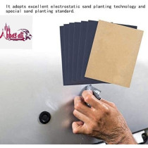 Abbasali 10 Pcs Waterproof Sheet Black Abrasive Paper For Automotive Body Working On Paint Varnish Sanding Grit 60