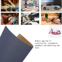 Abbasali 10 Pcs Waterproof Sheet Black Abrasive Paper For Automotive Body Working On Paint Varnish Sanding Grit 60