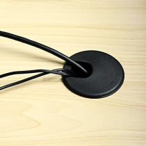 Abbasali 6Pcs Computer Desk Cable Hole Cover Plug Cap 2 Black Desk Grommet Plastic Wire Organizer For Computer Desk Cable