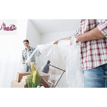 Abbasali Painters Polythene Sheet Plastic Drop Cloths Sheet Waterproof Anti Dustfurniture Cover 1000G X 9Meter