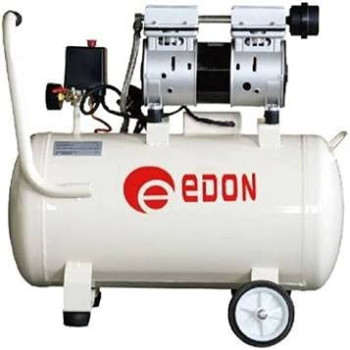 Abbasali Ed550 50L Silent Air Compressor With Inflator Gauge Kit 550W. 50L
