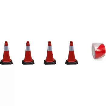 Abbasali 4Pcs Safety Cone...