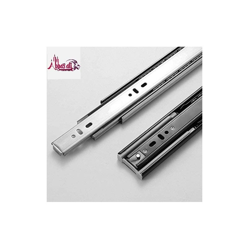 Abbasali Soft Closing Steel Ball Bearing Drawer Slide Rail Runner 12Inch30Cm
