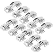 Abbasali Adjustable Hinge Anti Rust 2.8X1.3In 10Pcs Cupboard Hinge Free Drilling Hole For Kitchen Cabinet