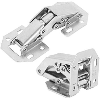 Abbasali Adjustable Hinge Anti Rust 2.8X1.3In 10Pcs Cupboard Hinge Free Drilling Hole For Kitchen Cabinet
