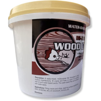 Hunter Bossil Water Based Wood Filler For Repairing And Finishing Stainable And Paintable Permanent Non Shrinking Quick Drying 1Kg