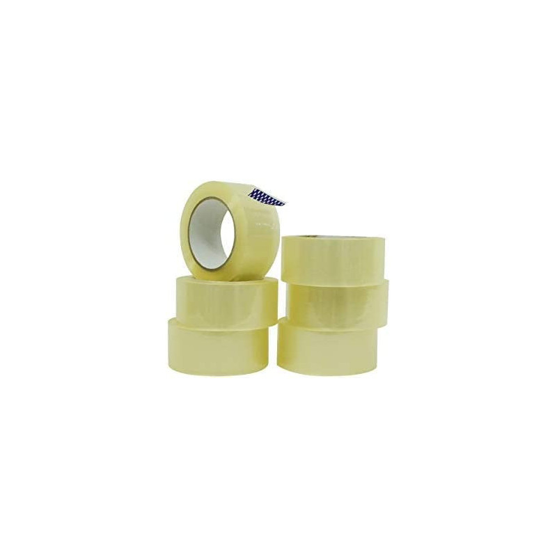 Abbasali Clear Packing Tape 2 Inch X 55 Yards Per Roll Your Thin Industrial Grade Aggressive Adhesive Shipping Storage 12 Roll