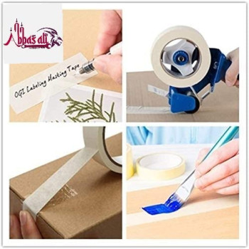 Abbasali Automotive Self Adhesive Masking Tape For Painting Labelling 1 Inch Pack Of 6