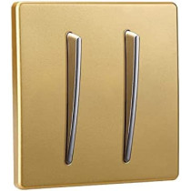 Switches Wall Lamp Switch Socket Panel Personality Fashion Golden 2 Way Single Dual Control 86 Type