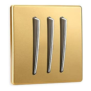 Switches Wall Lamp Switch Socket Panel Personality Fashion Golden 2 Way Single Dual Control 86 Type