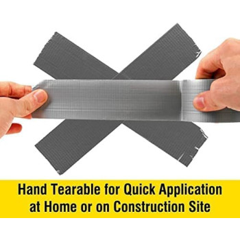 Abbasali Waterproof Strong Adhesive Heavy Duty Duct Tape For Patching Sealing Securing Cables 100 Yards X 2In 4 Roll
