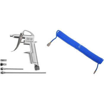 Abbasali Adjustable Air Compressor Accessory Kit With Extended Nozzle 8X5Mm15M Blue