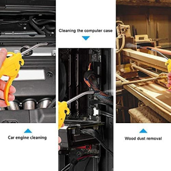 Abbasali Adjustable Air Compressor Accessory Kit With Extended Nozzle 8X5Mm15M Blue