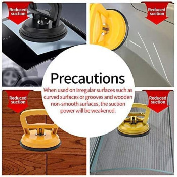 Abbasali Heavy Duty Aluminium Glass Lifter Sucker Pad Carrying Grabbing Tile Puller For Lifting And Moving Glass