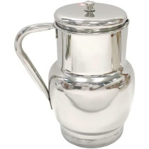 Taj 2 Pieces Stainless Steel Jug Silver 1.6L