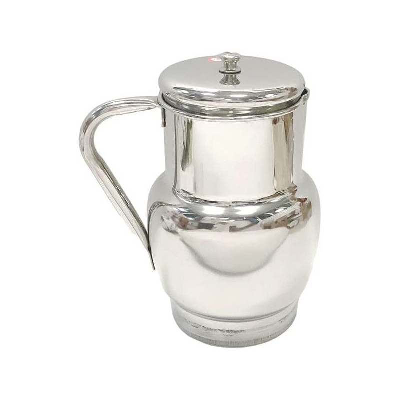 Taj 2 Pieces Stainless Steel Jug Silver 1.6L