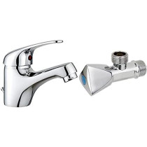 Abbasali Wash Basin Mixer Faucet With 2Pcs Flexible Hose And 2Pcs Angle Valve