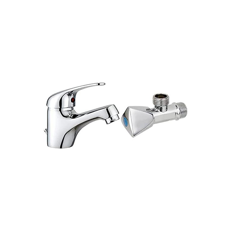Abbasali Wash Basin Mixer Faucet With 2Pcs Flexible Hose And 2Pcs Angle Valve