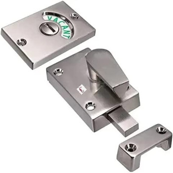 Abbasali Bathroom Door Indicator Lock Bolt Privacy Partition With Keep And Fixing For Toilet Bathroom Shower