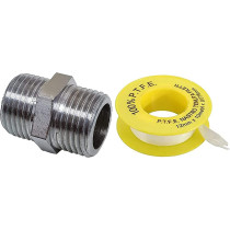 Abbasali Plumbing Iron Connection With Thread Outside Size 3 4 Inch With Tafflon Tape
