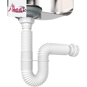 Abbasali Flexible Drain Pipe Extension Bathroom Wash Basin And Kitchen Sink Expended Drain Tube Hose 1.1 4 Inch