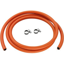 Abbasali 4 Meter Gas Hose Orange Italy Made With 2 Hose Clip