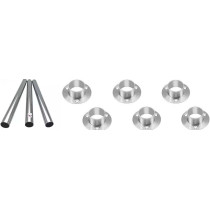 Abbasali 95 Cm Wardrobe Round Pipeclothes Rod Closet Steel With Coat Rack Wall Or Clothes Rail Pack Of 3