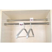 Abbasali 95 Cm Wardrobe Round Pipeclothes Rod Closet Steel With Coat Rack Wall Or Clothes Rail Pack Of 3