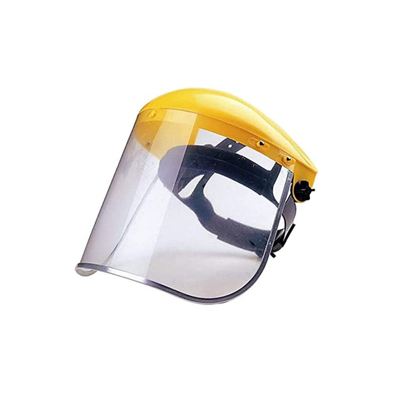 Abbasali Safety Face Shields Anti Fog Splash Full Face Cover Clear Plastic Visor Eye Face Protection Yellow Black Red