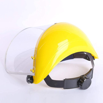 Abbasali Safety Face Shields Anti Fog Splash Full Face Cover Clear Plastic Visor Eye Face Protection Yellow Black Red