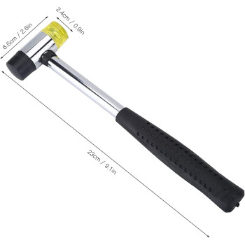 Abbasali Double Face Hammer Rubber Mallet Ukulele Fret With Replacement Head For Interior Decoration Projects