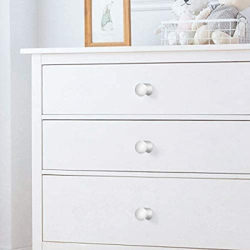 Abbasali 30 Pack Cabinet Knobs Silver Drawer Knobs For Kitchen Cupboard Door Brushed Solid Cabinet Knobs With 2 Size Screws