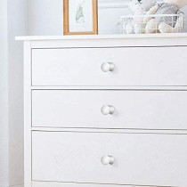Abbasali 30 Pack Cabinet Knobs Silver Drawer Knobs For Kitchen Cupboard Door Brushed Solid Cabinet Knobs With 2 Size Screws