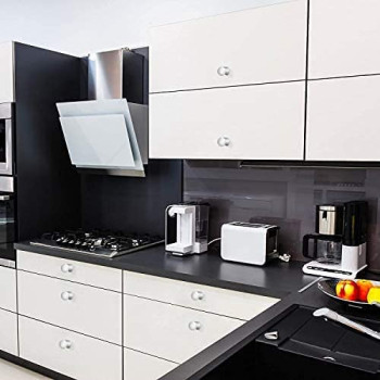 Abbasali 30 Pack Cabinet Knobs Silver Drawer Knobs For Kitchen Cupboard Door Brushed Solid Cabinet Knobs With 2 Size Screws